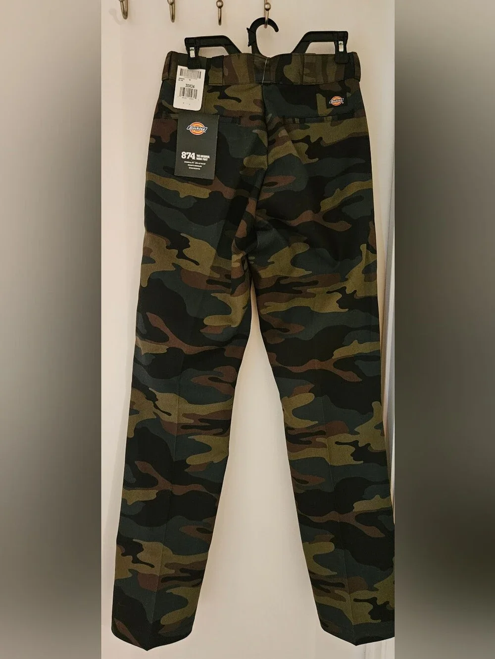 Dickies 874 Original Fit Camo Work Pants Men Size 30x34 NWT